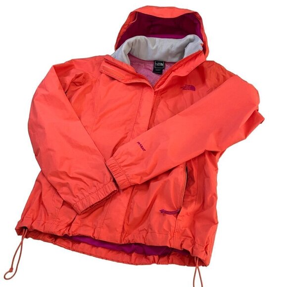 The North Face Hyvent Rain Jacket Size SP Outdoor Coat Hiking Gorpcore Orange - Picture 2 of 12